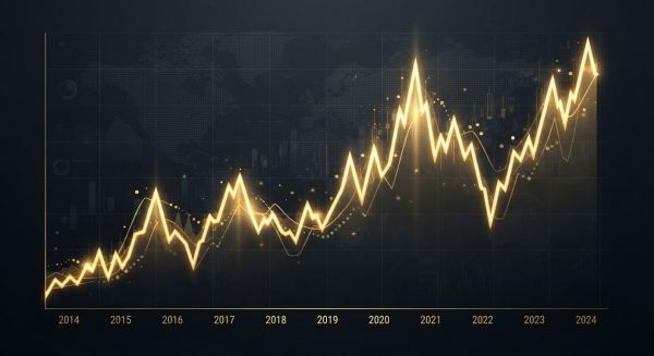 L'analyse des fluctuations de l'or sur la dernière décennie